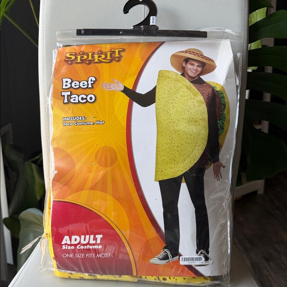 Spirit Yellow Beef Taco Costume One size